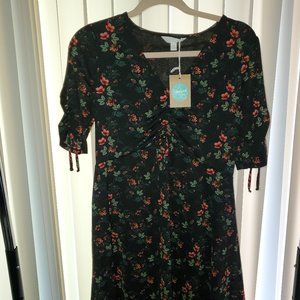 Lauren Conrad Dresses Black Floral size s